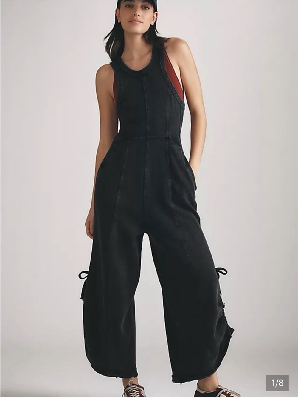Anthropologie Daily Practice Black Jumpsuit